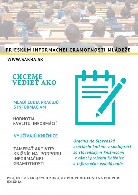 Prieskumu informačnej gramotnosti mládeže