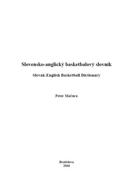 Slovensko-anglický basketbalový slovník