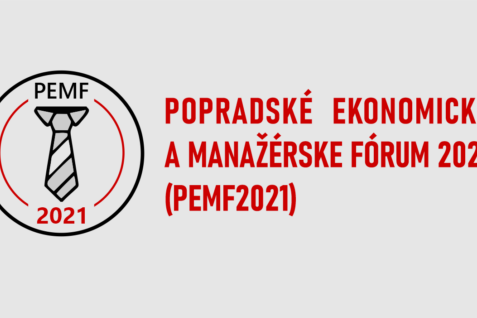 3. ročník Medzinárodnej vedeckej konferencie Popradské ekonomické a manažérske fórum (PEMF 2021)