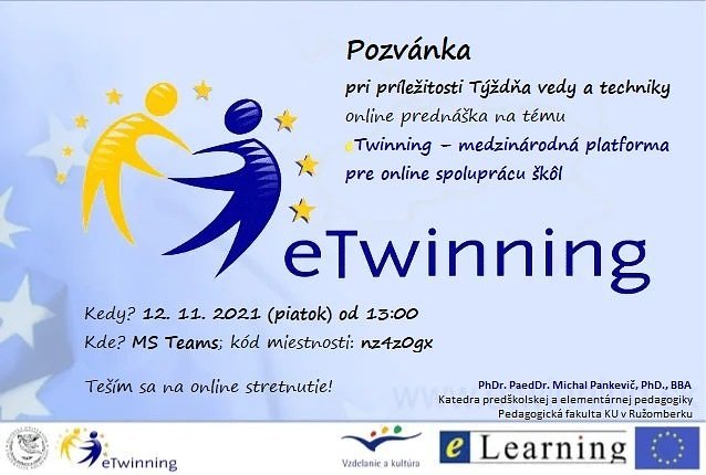 eTwinning - medzinárodná platforma pre online spoluprácu skôl