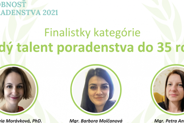 Naša absolventka psychológie finalistkou kategórie Mladý talent poradenstva