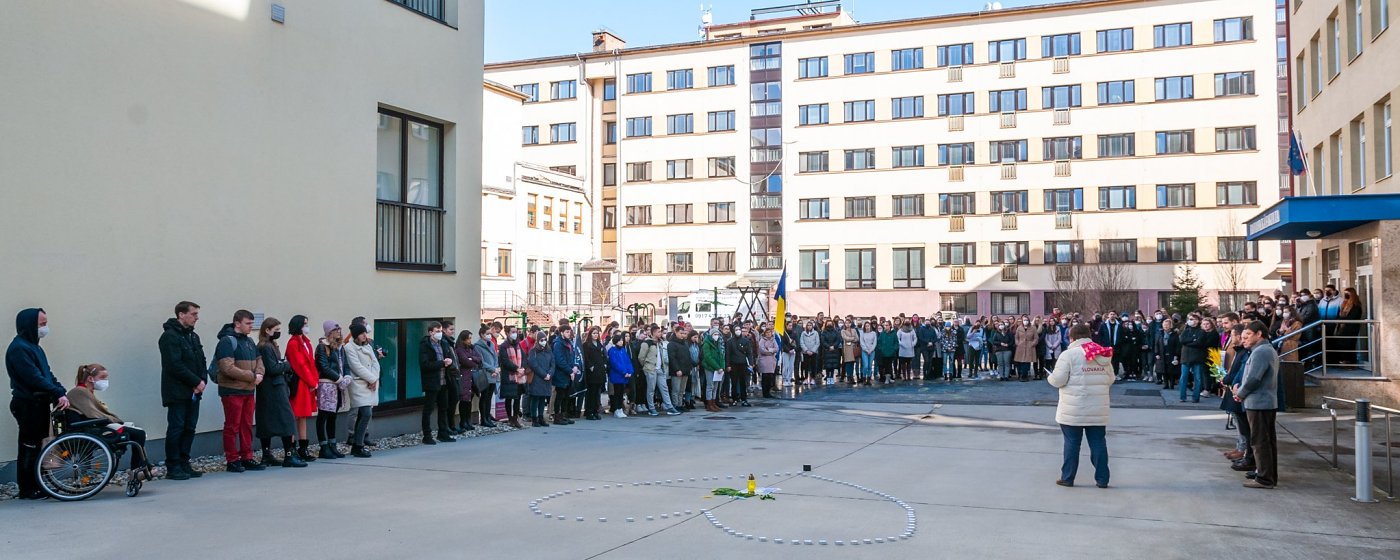 Students and Staff of the Catholic University in Ruzomberok Stand with Ukraine