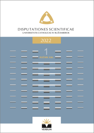 Disputationes Scientificae Universitatis Catholicae In Ružomberok