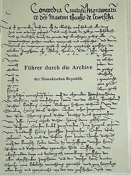 Führer durch die Archive der Slowakischen Republik