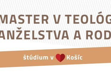 Master v teológii manželstva a rodiny 2023/24