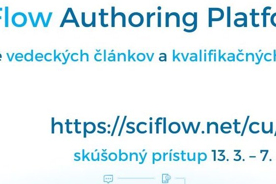 Skúšobný prístup do online textového editoru SciFlow