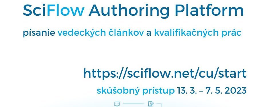 Skúšobný prístup do online textového editoru SciFlow