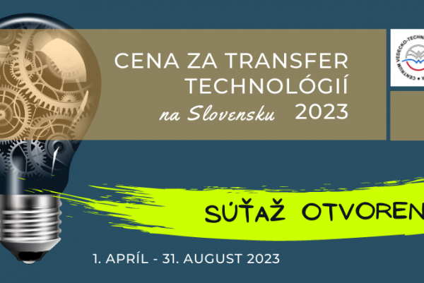 Súťaž Cena za transfer technológií na Slovensku 2023