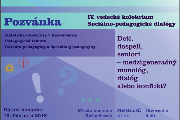 Sociálno-pedagogické dialógy (2018)