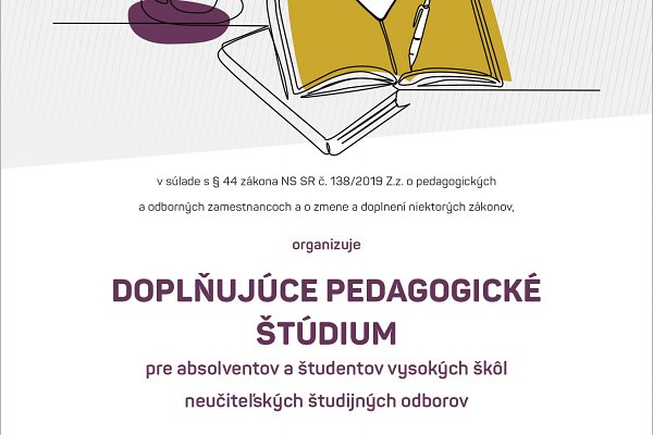 Doplňujúce pedagogické štúdium (DPŠ) na TF KU