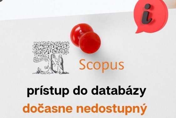 SCOPUS dočasne NEDOSTUPNÝ