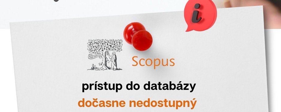 SCOPUS dočasne NEDOSTUPNÝ