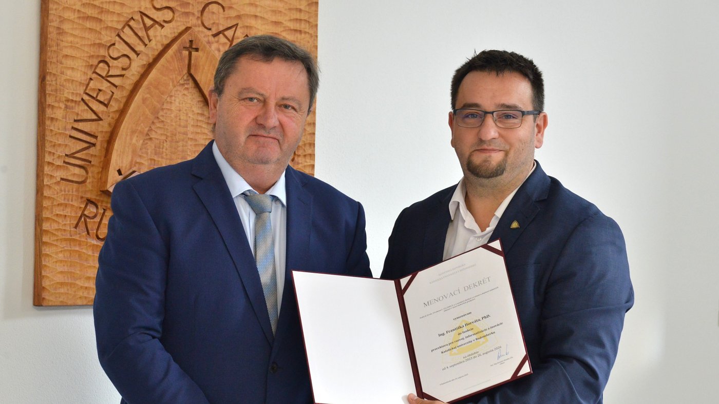 KU v Ružomberku má nového prorektora pre rozvoj, informatizáciu a inovácie
