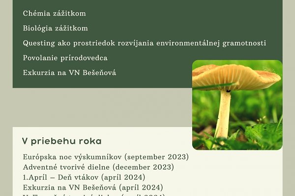 Podujatia Katedry biológie a ekológie v akademickom roku 2023/2024