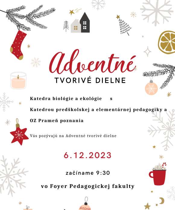 Adventné tvorivé dielne 6.12.2023