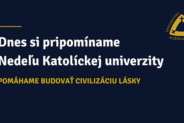 List rektora na Nedeľu Katolíckej univerzity 28. januára 2024