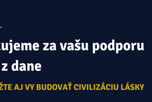 2 % z dane ako podpora pre Katolícku univerzitu