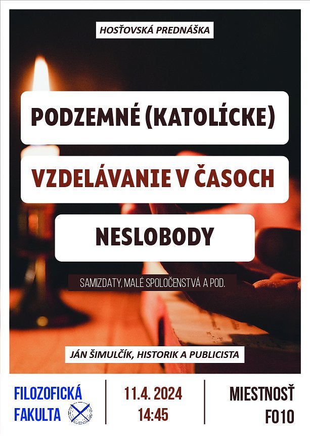 Podzemné (katolícke) vzdelávanie v časoch neslobody