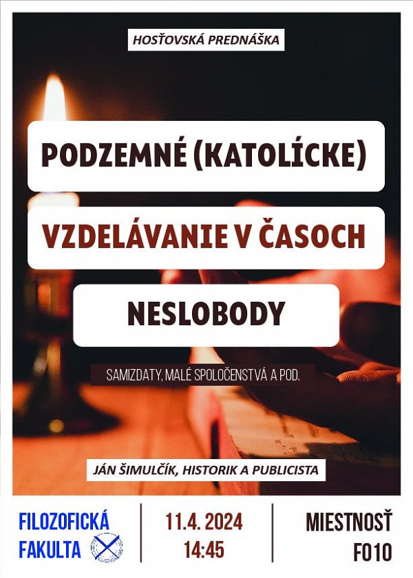 Podzemné (katolícke) vzdelávanie v časoch neslobody