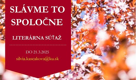 Slávme to spoločne 2025. Napíš tri básne a pošli mejlom!