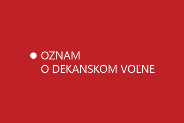 Oznam pre študentov Pedagogickej fakulty KU