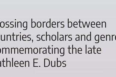 Vyšla nová kniha: Crossing borders between countries, scholars, and genres: Commemorating the late Kathleen E. Dubs