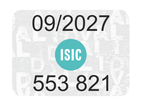 Prolongačné známky ISIC pre študentov vyšších ročníkov