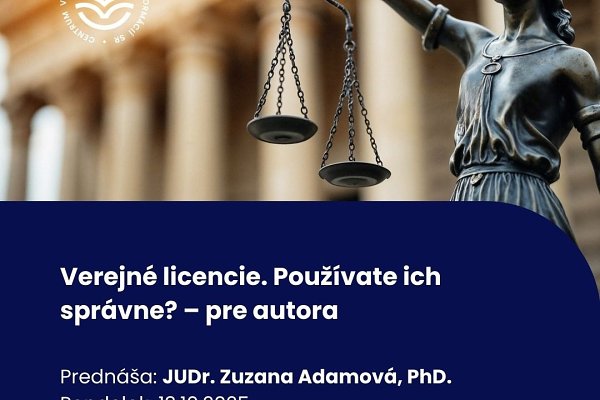 Verejné licencie. Používate ich správne? – pre autora