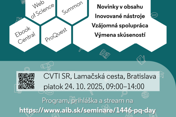 ProQuest Day - stretnutie používateľov ProQuest a Web of Science