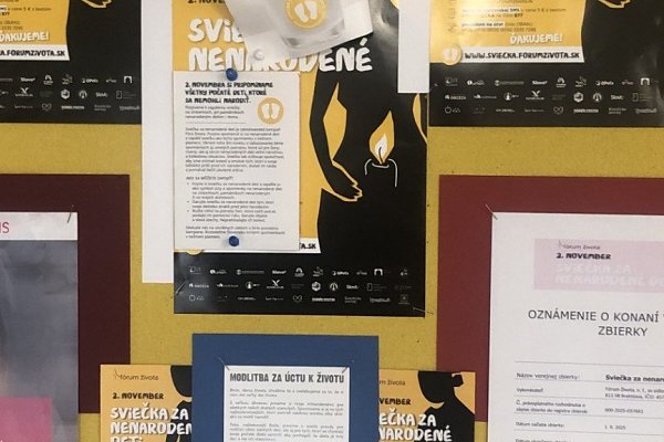 2. NOVEMBER – „Sviečka za nenarodené deti“