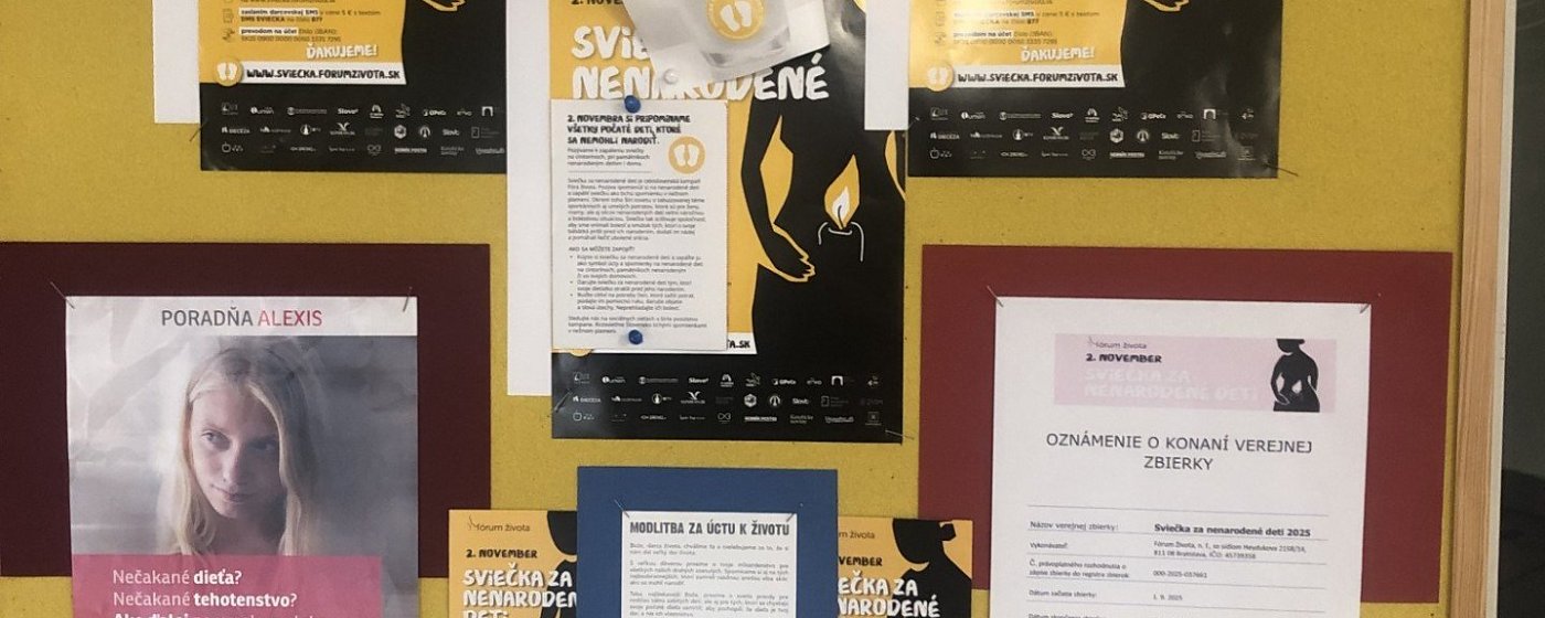 2. NOVEMBER – „Sviečka za nenarodené deti“