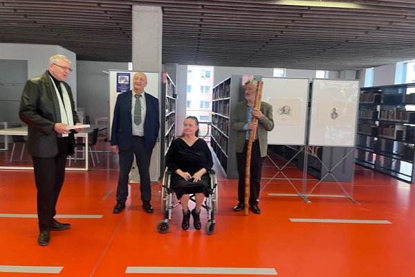 Odkrývanie našich dejín cez obrazy Martina Oscitý  v Univerzitnej knižnici KU v Ružomberku.