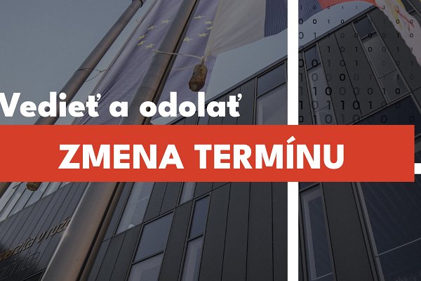 Dôležitá informácia ku konferencii Vedieť a odolať - zmena termínu