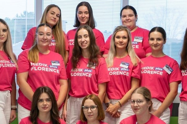 Študentka Katedry ošetrovateľstva FZ KU v Ružomberku na „Medik plus Florence“