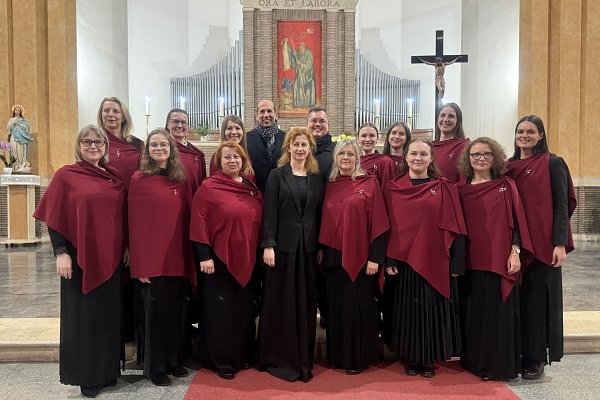 Speváčky z Katolíckej univerzity na Jubileu speváckych zborov v Ríme