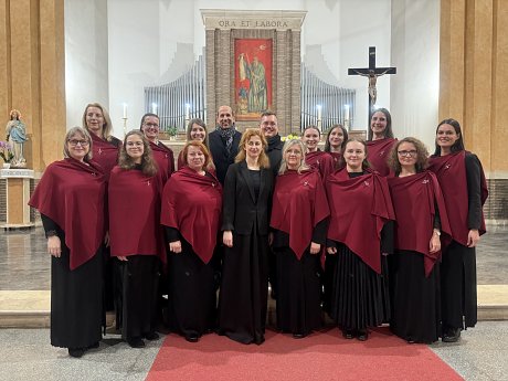 Speváčky z Katolíckej univerzity na Jubileu speváckych zborov v Ríme