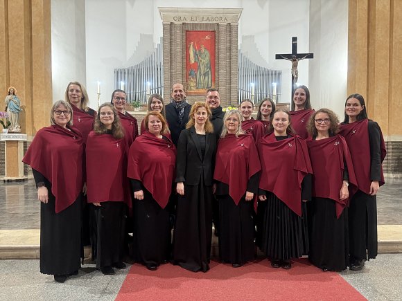 Speváčky z Katolíckej univerzity na Jubileu speváckych zborov v Ríme