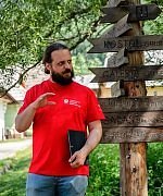 Doctoral researcher Štefan Dvorský during a research stay in Barcelona