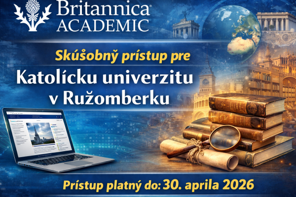 Britannica Academic - ešte stálle je čas vyskúšať