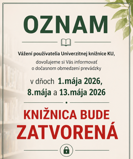 Zmena otváracích hodín v máji