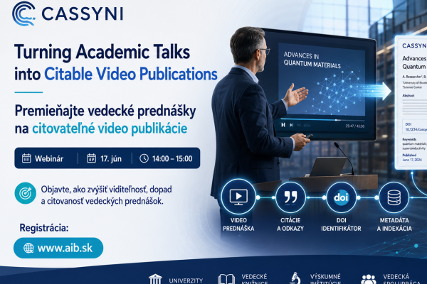 Cassyni: Turning Academic Talks into Citable Video Publications