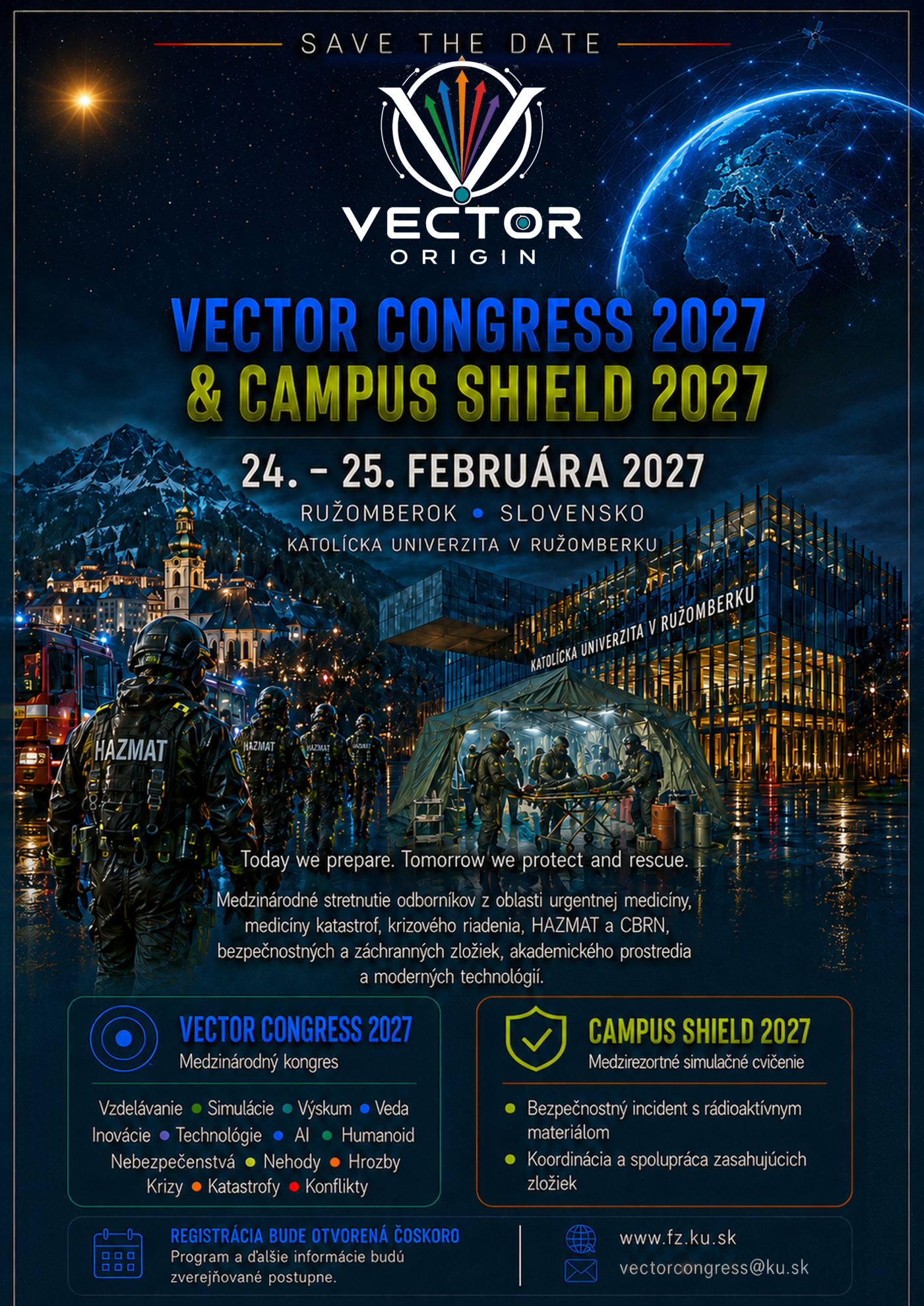Vector Congress 2027 & Campus Shield 2027 - prvotná informácia