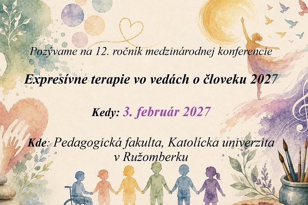 Expresívne terapie vo vedách o človeku 2027