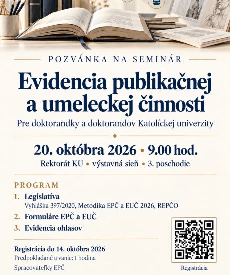 Seminár o Centrálnom registri evidencie publikačnej a umeleckej činnosti