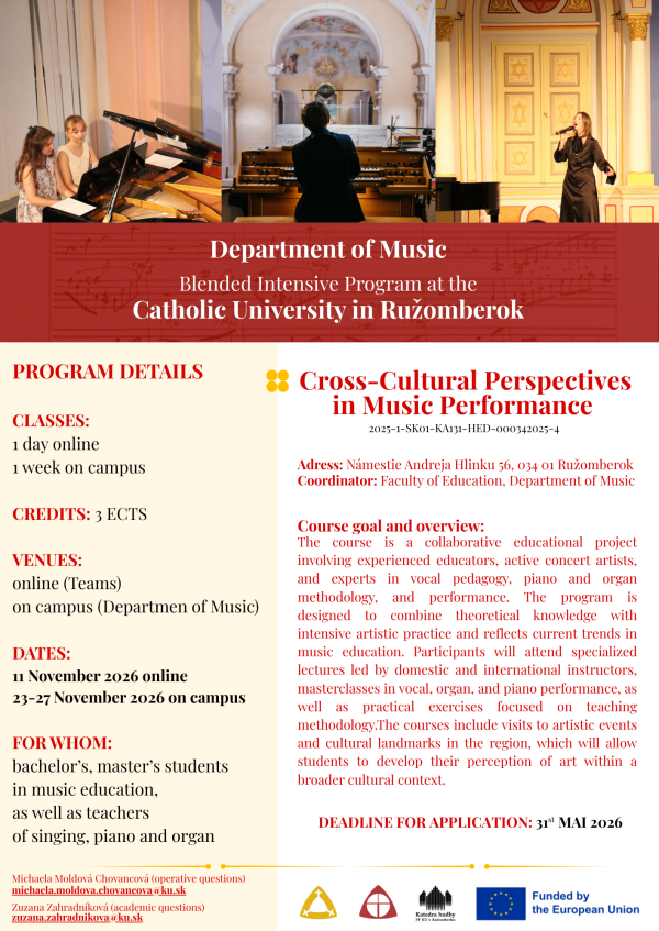 Catholic University to Host Its Second Erasmus+ BIP This Semester