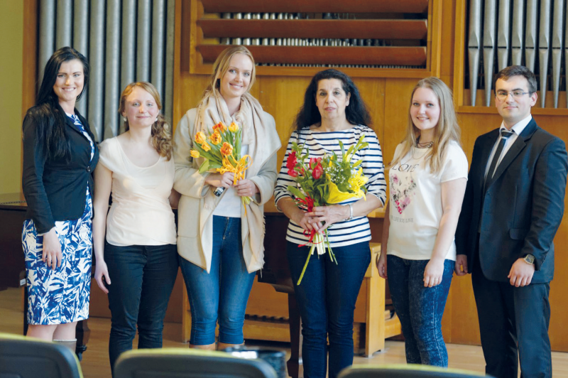 Študenti a pedagógovia Katedry hudby Pedagogickej fakulty KU na medzinárodnej interpretačnej súťaži Študentská umelecká činnosť 2015.