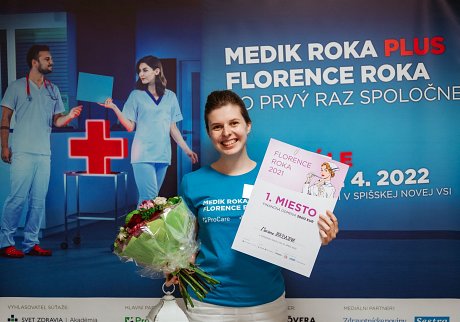Najlepšou Florence roka 2021 sa stala Mariana Tarbajová z Fakulty zdravotníctva