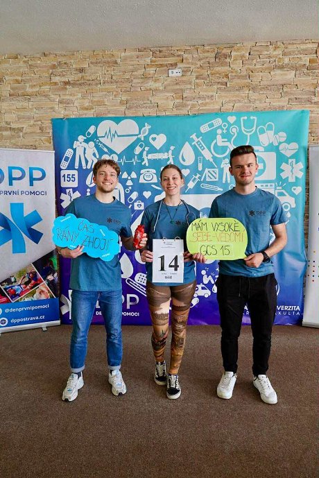 Študenti urgentnej zdravotnej starostlivosti na Dňoch prvej pomoci v Českej republike
