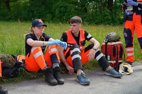Študenti urgentnej zdravotnej starostlivosti na Dňoch prvej pomoci v Českej republike