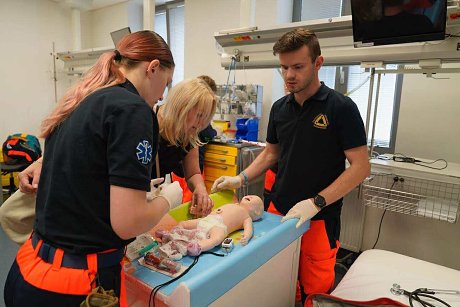 Študenti urgentnej zdravotnej starostlivosti na Dňoch prvej pomoci v Českej republike